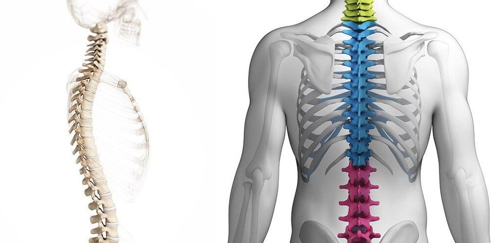 Brustwirbelsäulenverletzung mit Osteochondrose